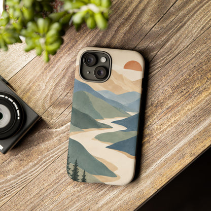 Quiet Pass iPhone Tough Case | mountain river