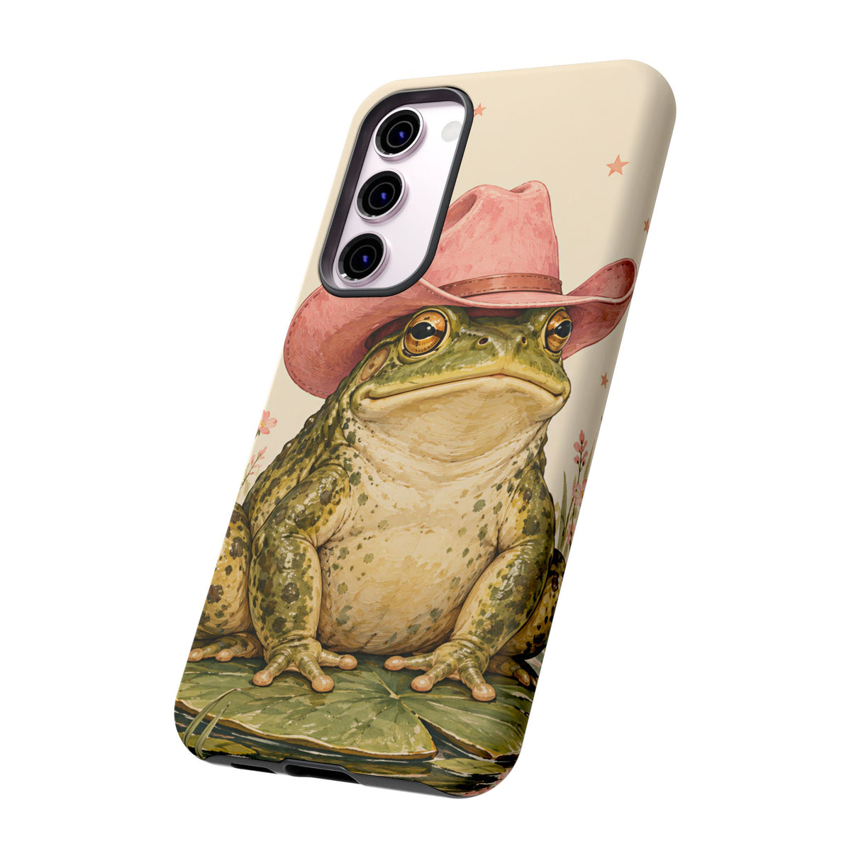 Cowboy Frog Samsung Galaxy Tough Case | Pink Hat Bullfrog