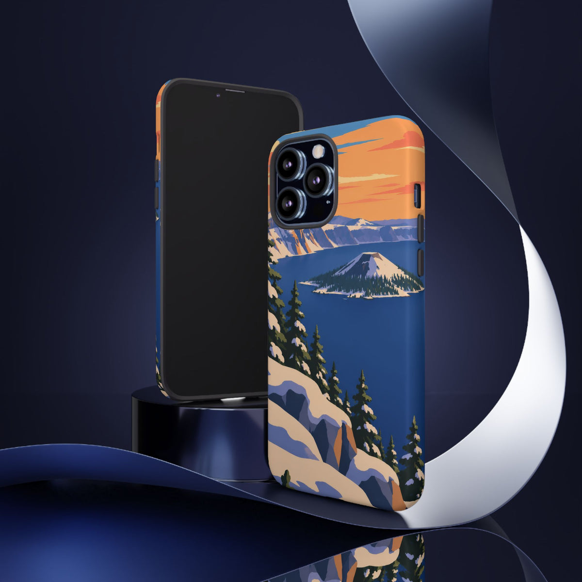 Crater Lake — Winter Caldera iPhone Tough Case