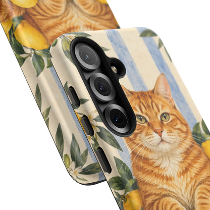 Citrus Inspector Samsung Galaxy Tough Case | ginger cat