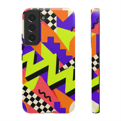 Acid Arcade Samsung Galaxy Tough Case | Bright Retro Geometry