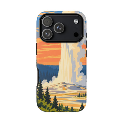 Yellowstone — Geyser Dawn iPhone Tough Case