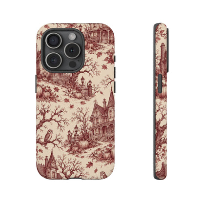 Haunted Estate Toile iPhone Tough Case | halloween toile