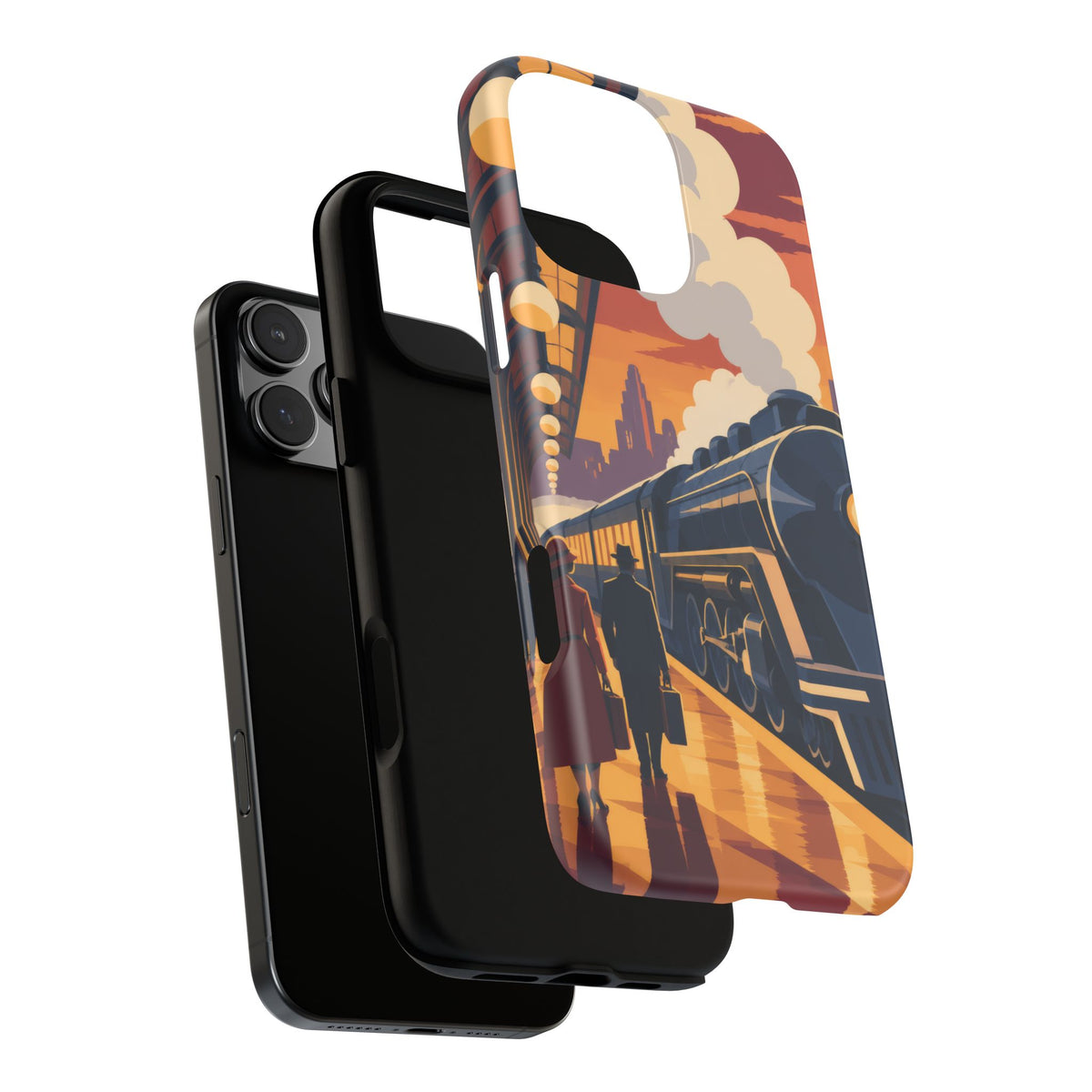 Travel by Train — Night Departure iPhone Tough Case | train travel