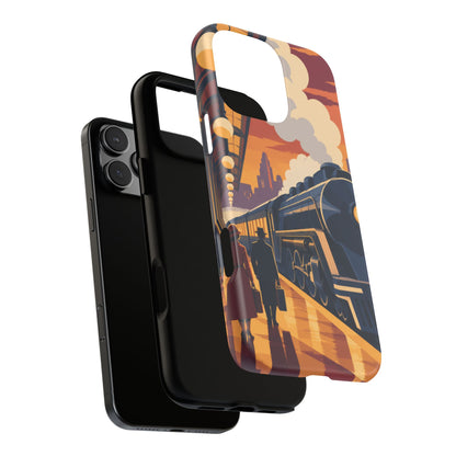 Travel by Train — Night Departure iPhone Tough Case | train travel