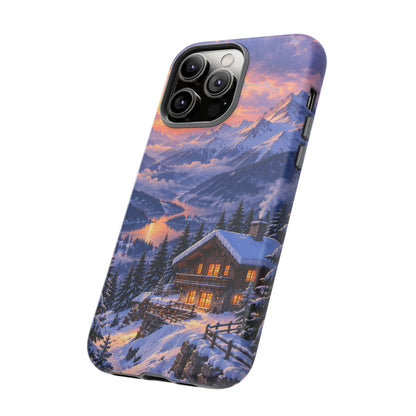 Alpine Hearth iPhone Tough Case | winter cabin