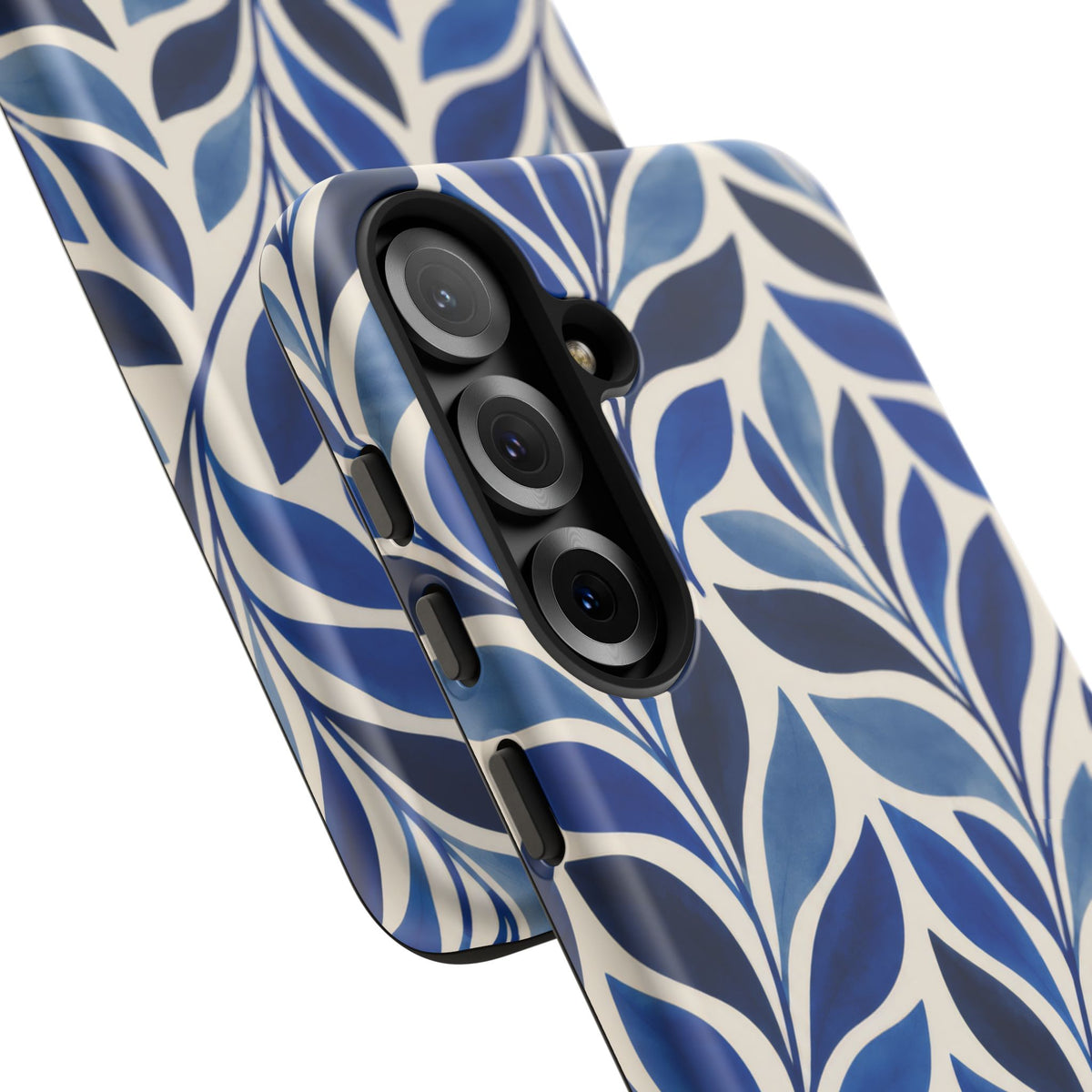 Cobalt Current Samsung Galaxy Tough Case | Cobalt Blue Leaf Pattern