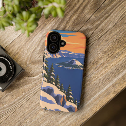 Crater Lake — Winter Caldera iPhone Tough Case
