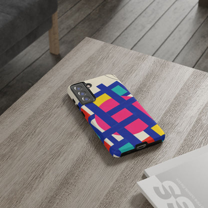 Chromatic Mischief Samsung Galaxy Tough Case | Geometric Color Block Art