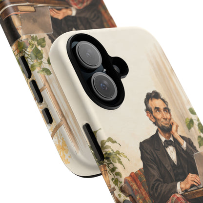 Abe from Home iPhone Tough Case | lincoln work from home