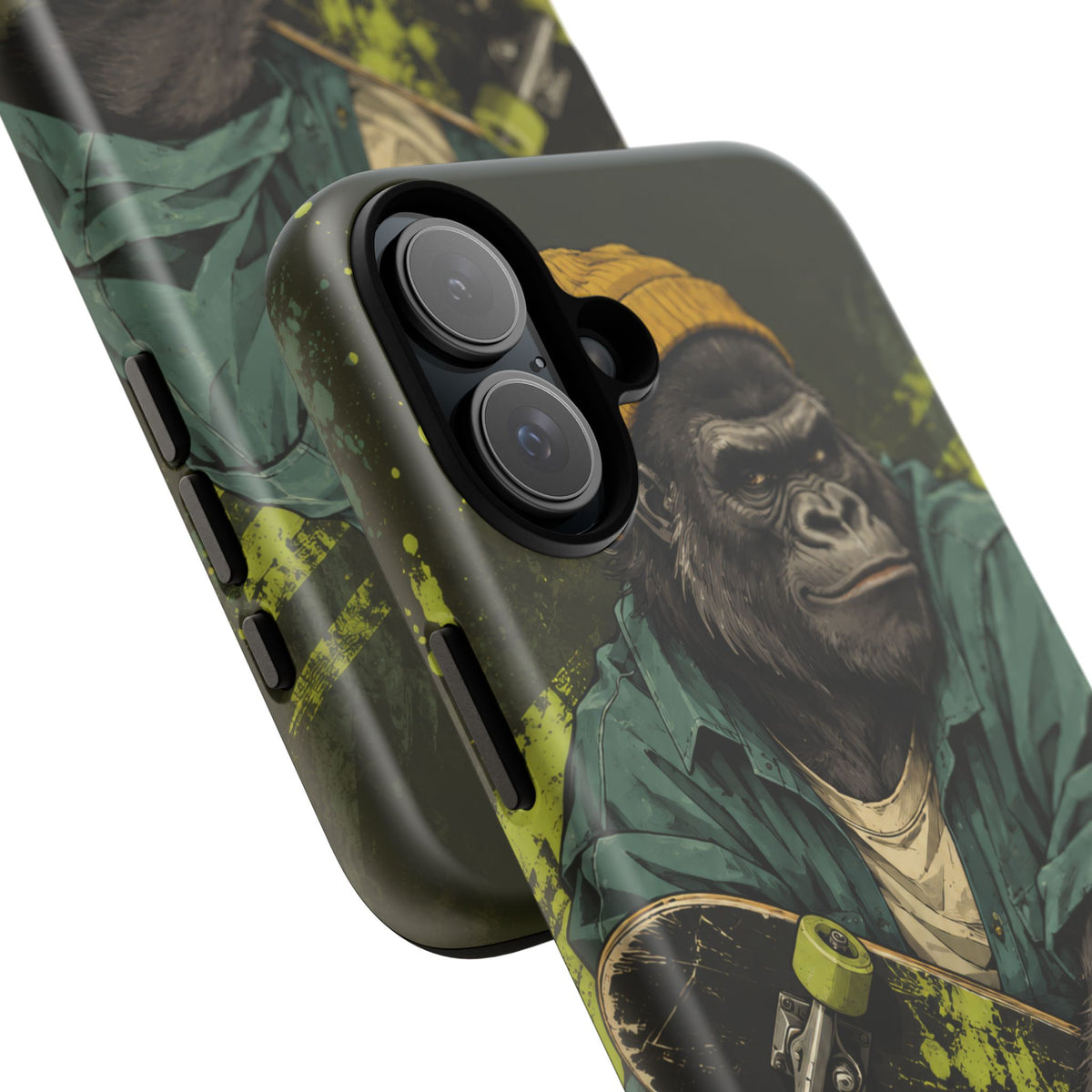 Concrete Jungle iPhone Tough Case | Skater Gorilla Illustration