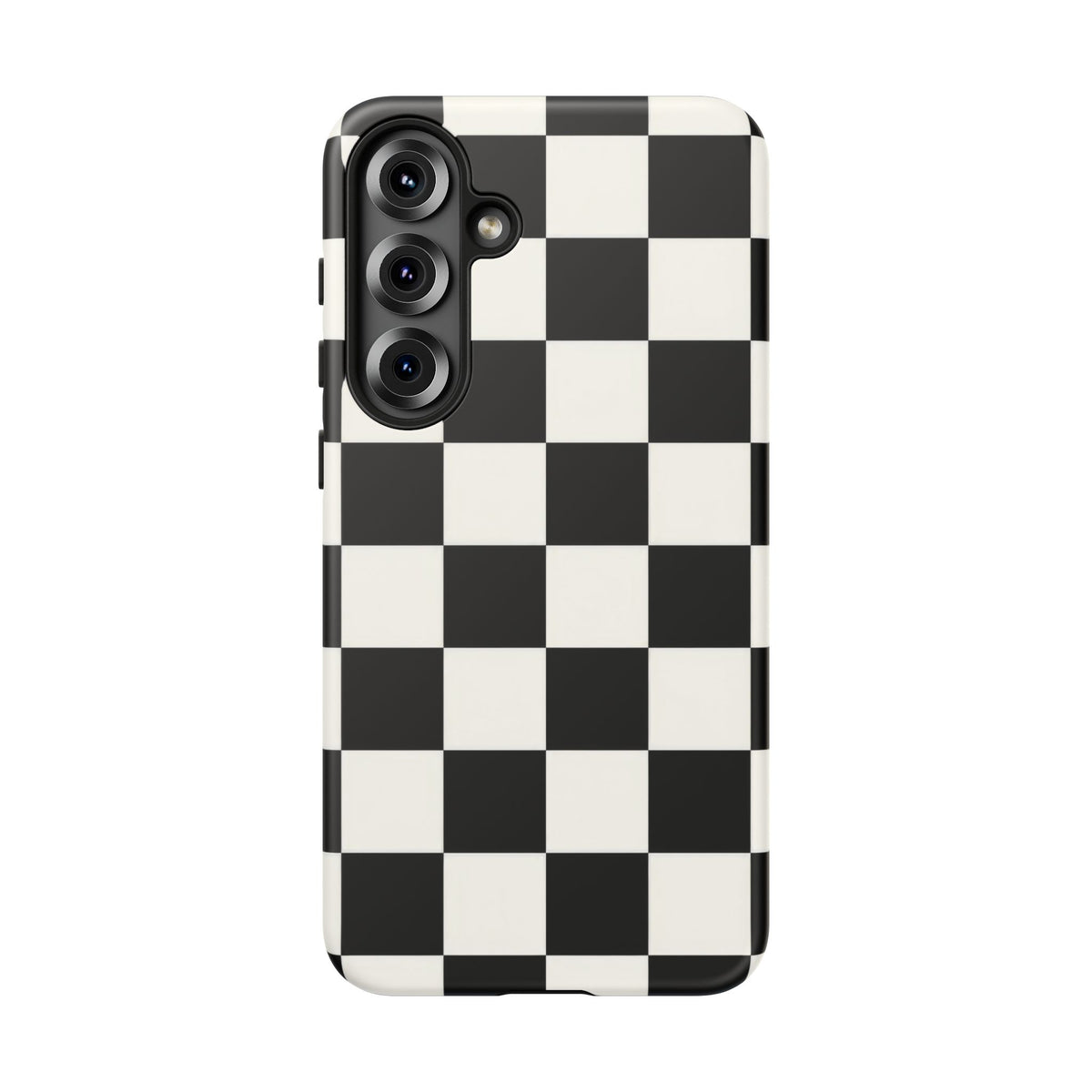 Classic Check Samsung Galaxy Tough Case | Black & White Checkerboard