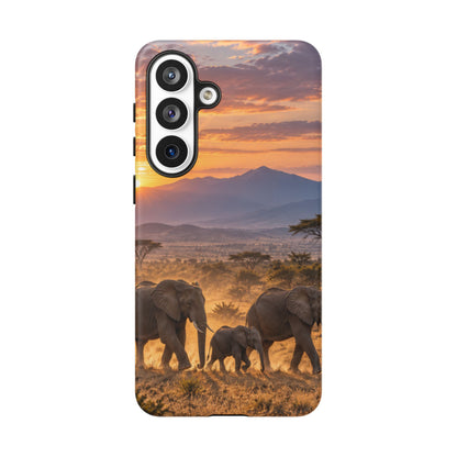 Elephants at First Light Samsung Galaxy Tough Case | african elephants