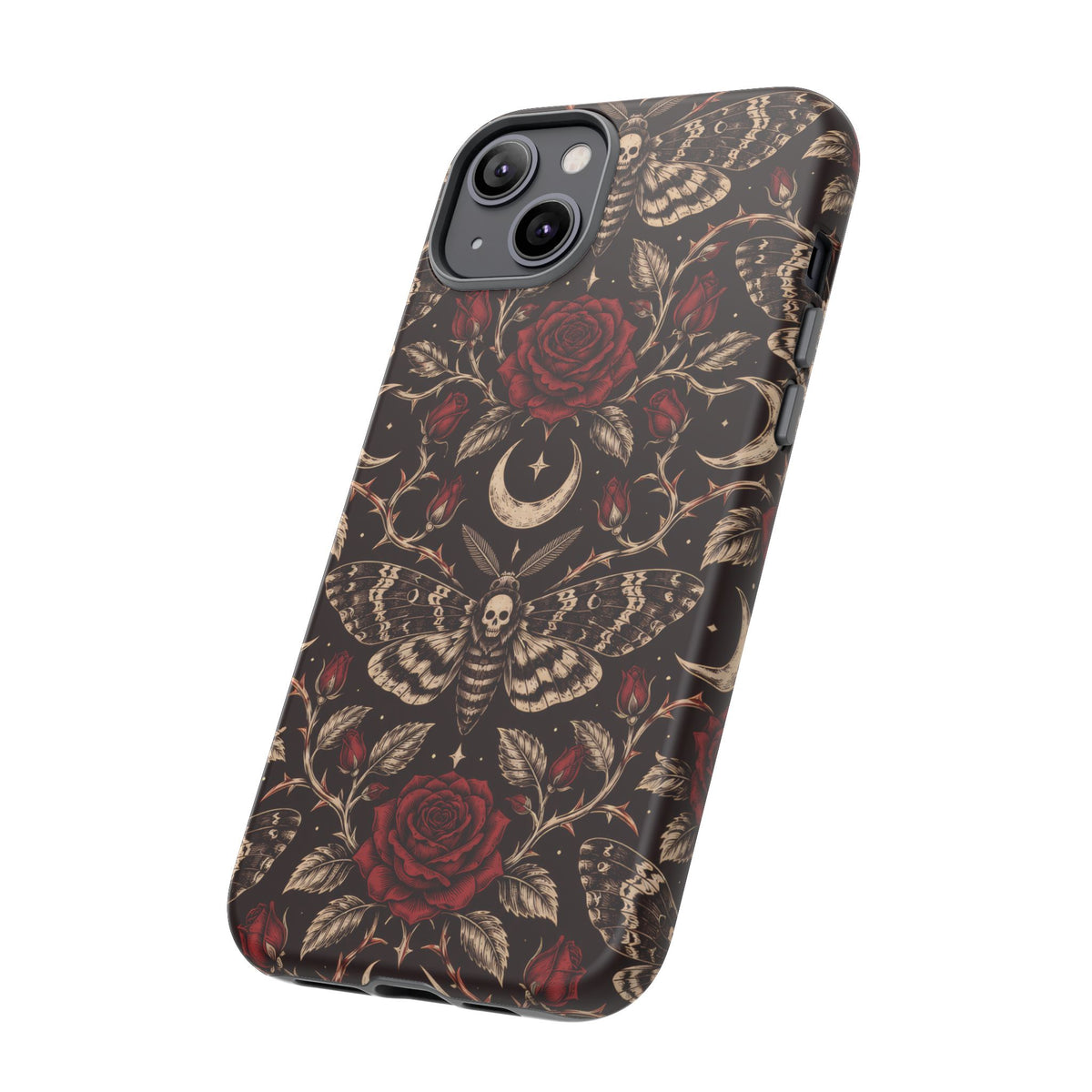 Velvet Moth Masquerade iPhone Tough Case | gothic moth