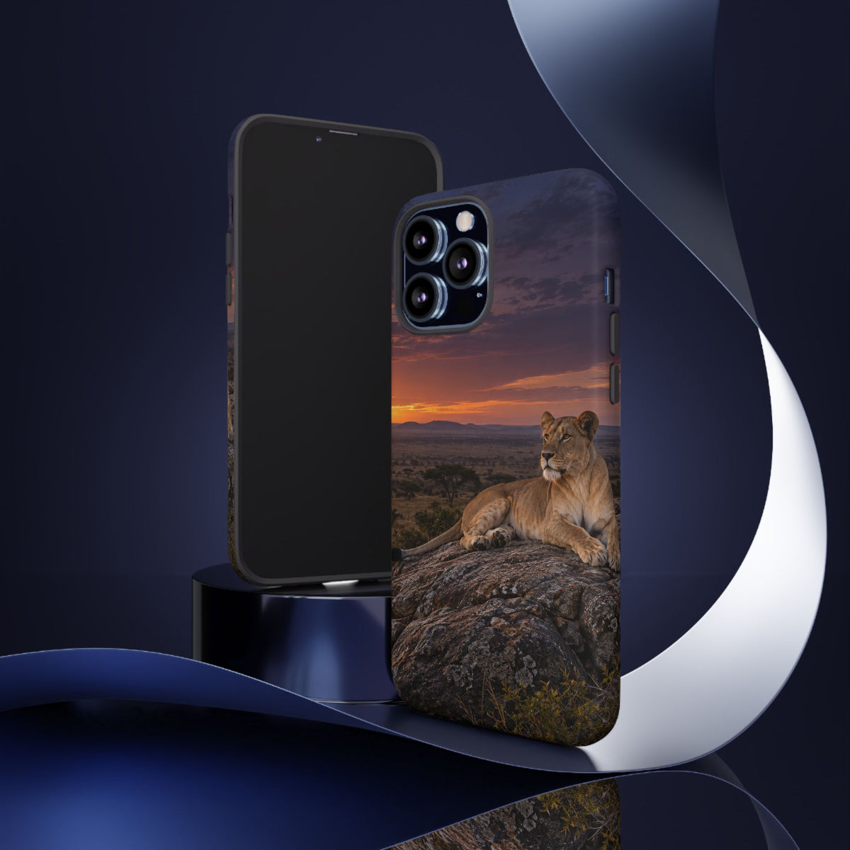 Lioness in the Blue Hour iPhone Tough Case