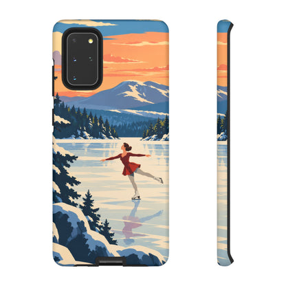 Lake Placid Skater — Winter Glide Samsung Galaxy Tough Case