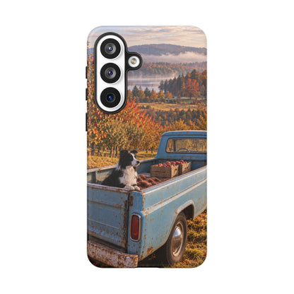 Blue Truck October Samsung Galaxy Tough Case | border collie