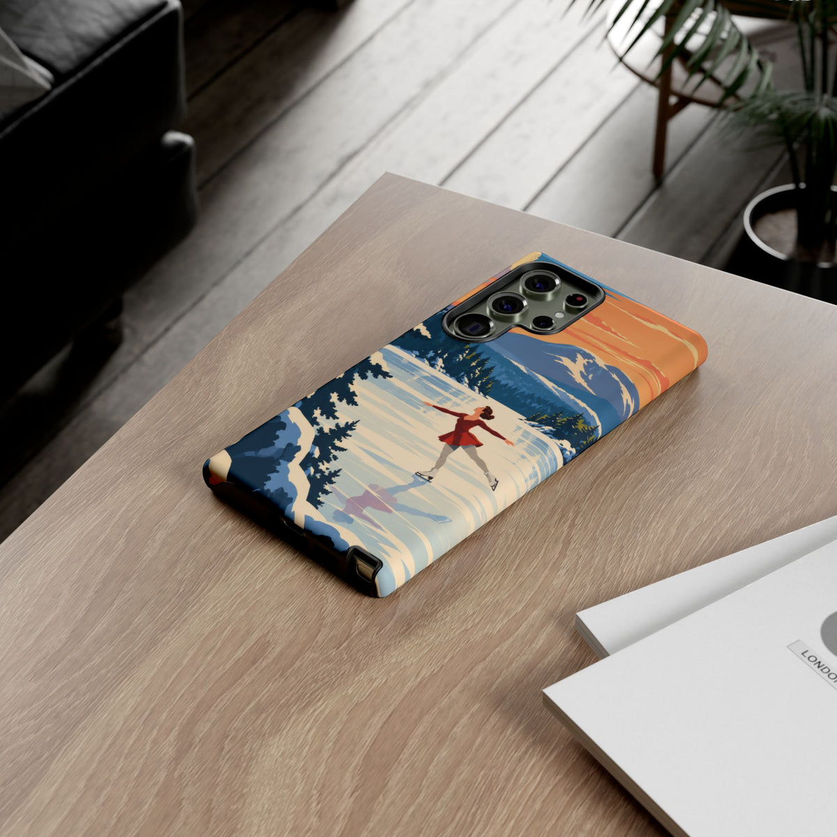 Lake Placid Skater — Winter Glide Samsung Galaxy Tough Case
