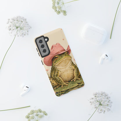 Cowboy Frog Samsung Galaxy Tough Case | Pink Hat Bullfrog