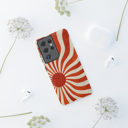 Terracotta Sunburst Samsung Galaxy Tough Phone Case