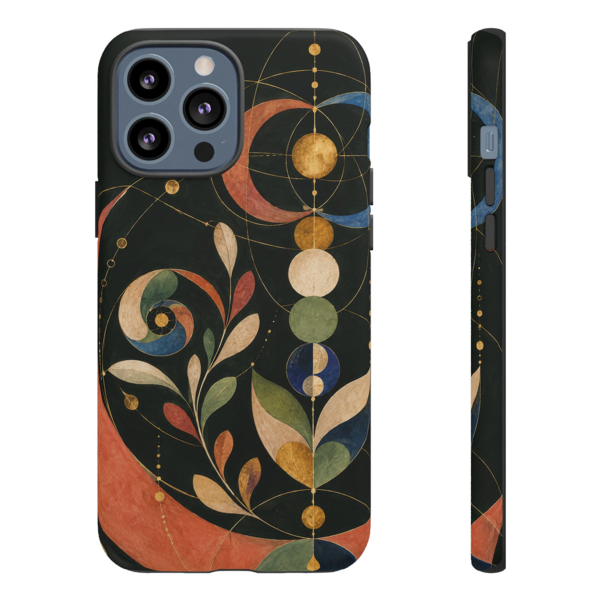 Orbital Garden iPhone Tough Case | Celestial Botanical Geometry