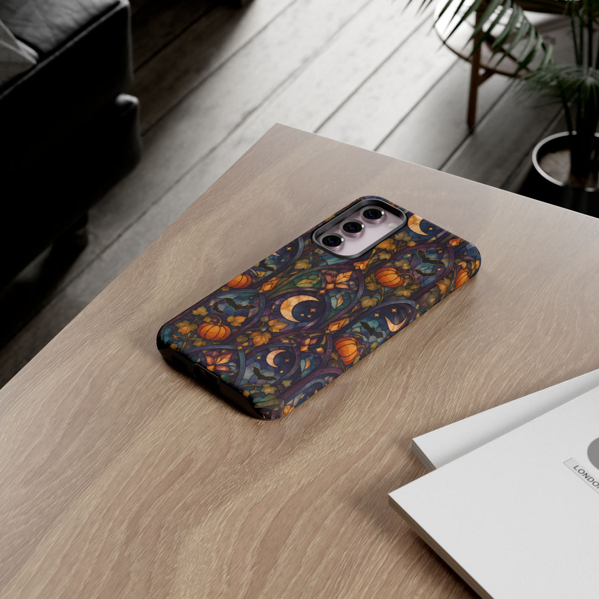 Amber Moon Window Samsung Galaxy Tough Case | celestial halloween