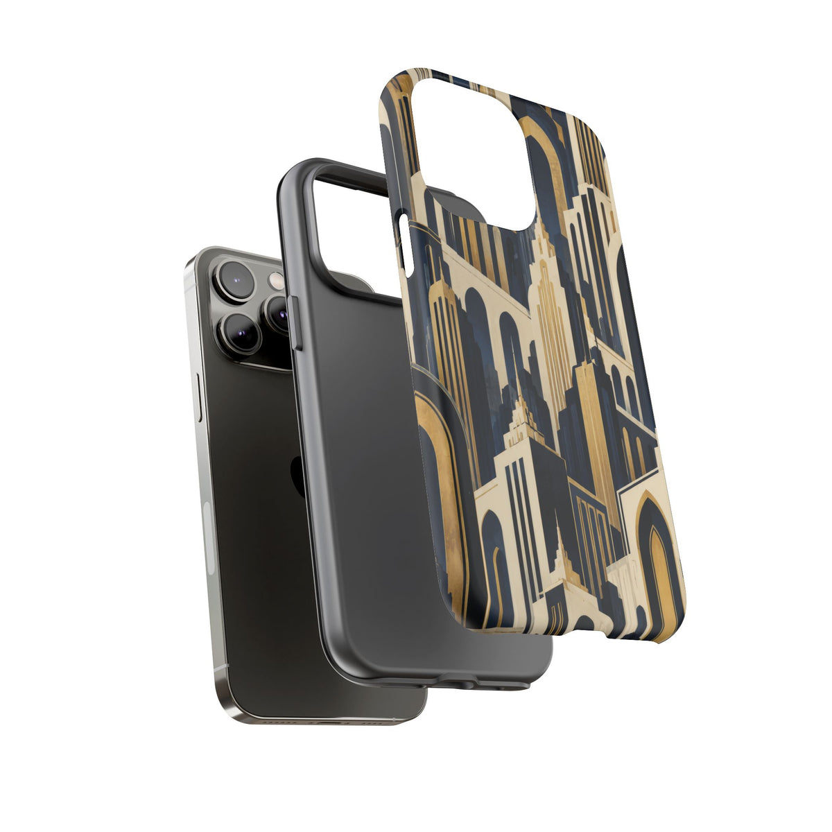 Midnight Metropolis iPhone Tough Case | art deco