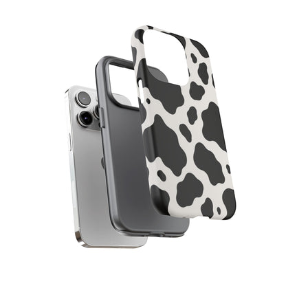 Classic Holstein iPhone Tough Case | Black & White Cow Print