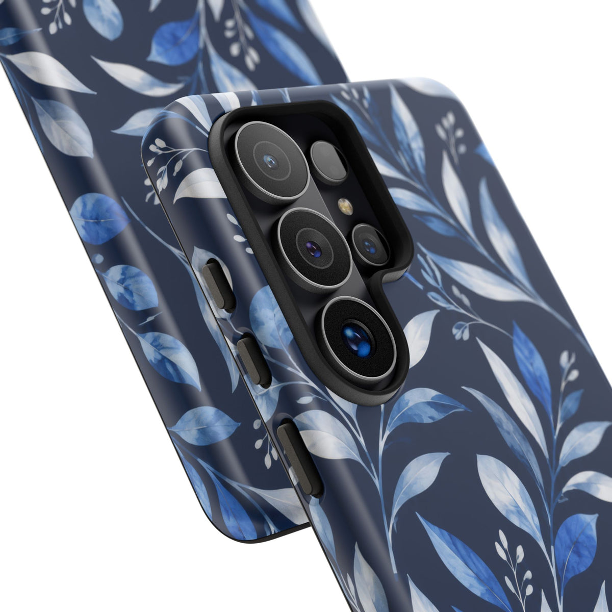 Blue Hour Botanical Samsung Galaxy Tough Case | Blue Botanical Leaf Pattern