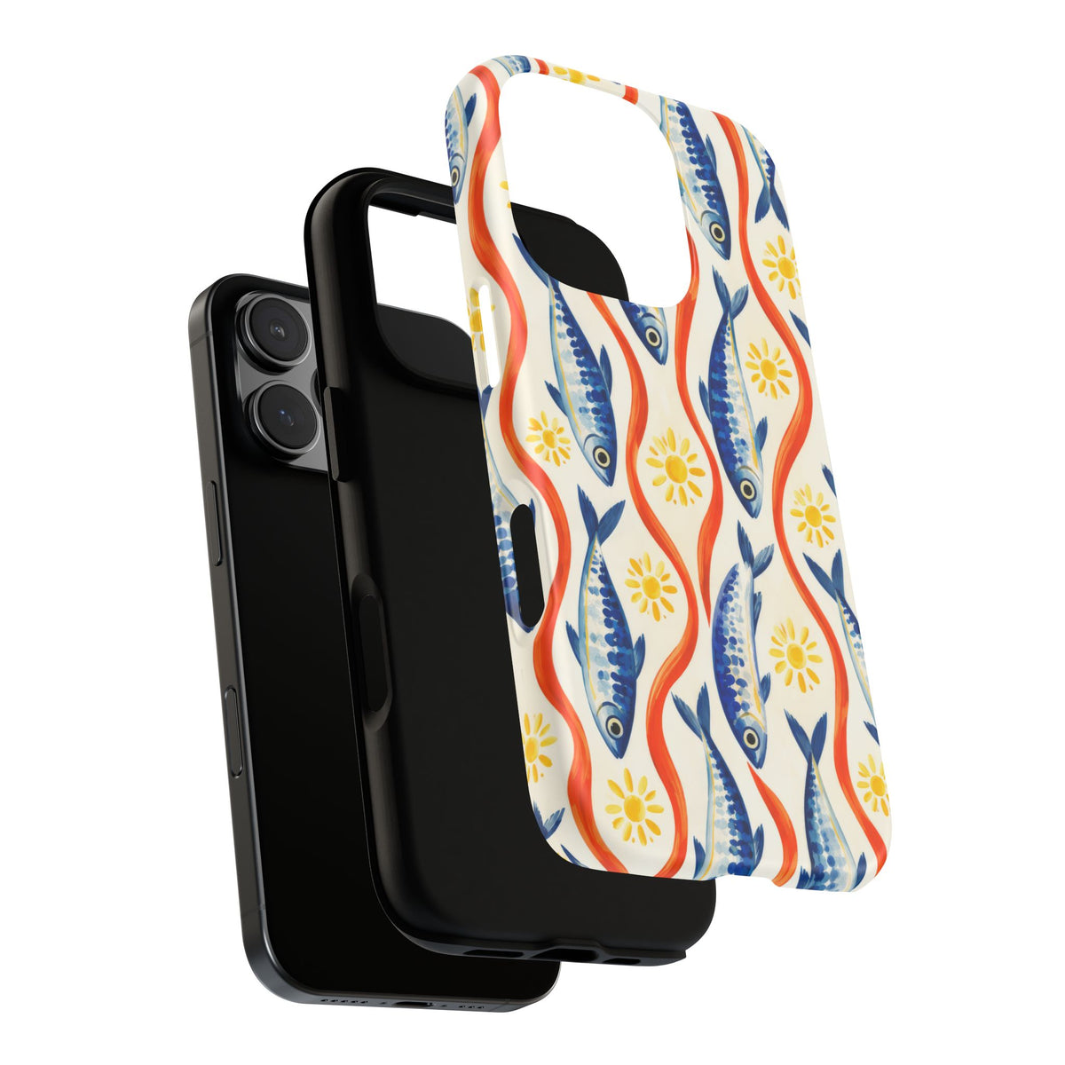 Sardine Social iPhone Tough Case | sardine print