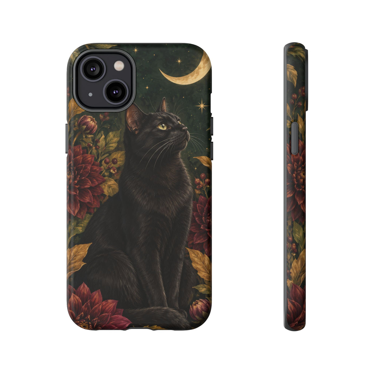 Midnight Familiar iPhone Tough Case | black cat