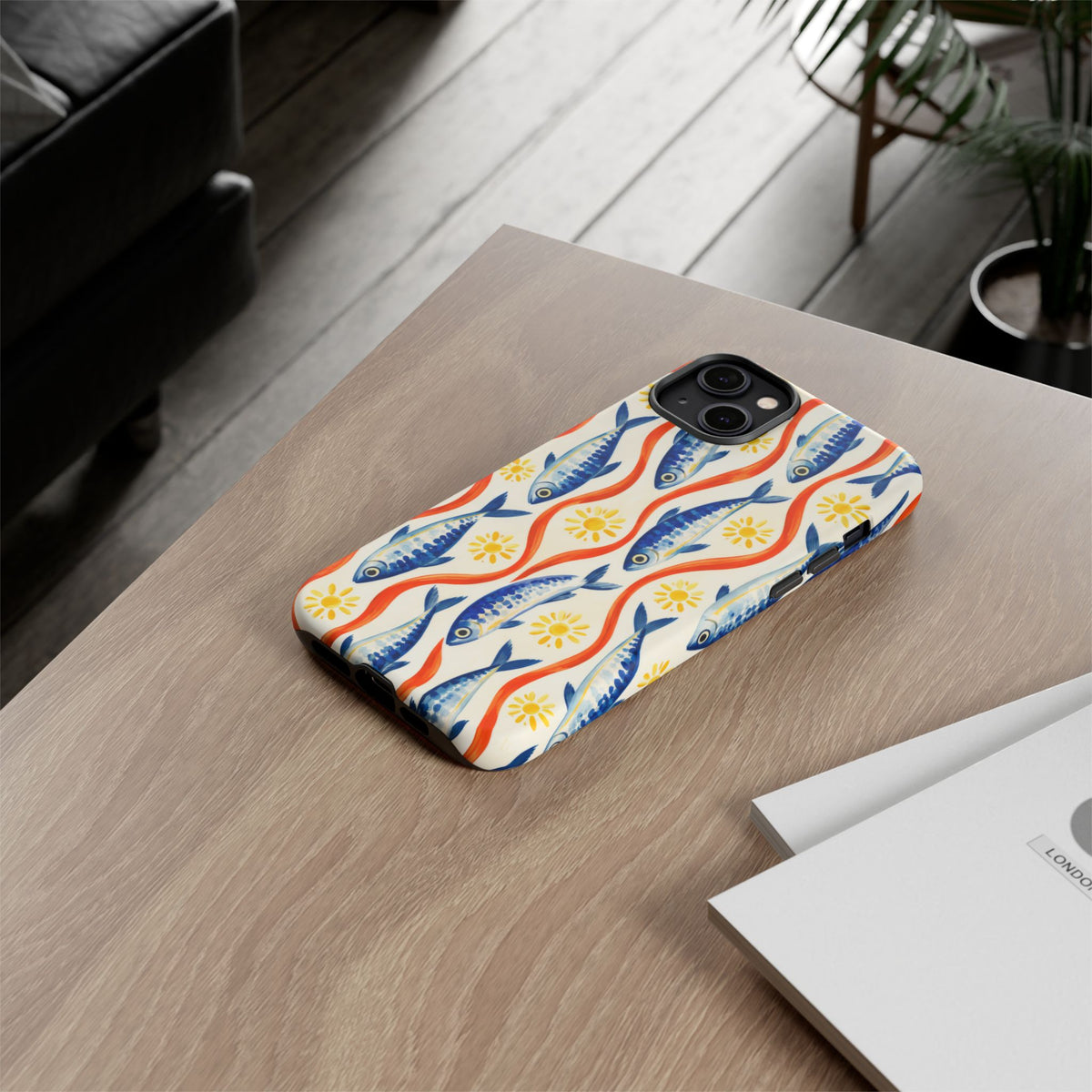 Sardine Social iPhone Tough Case | sardine print