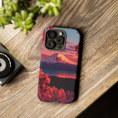 Fuji Rose Horizon iPhone Tough Phone Case