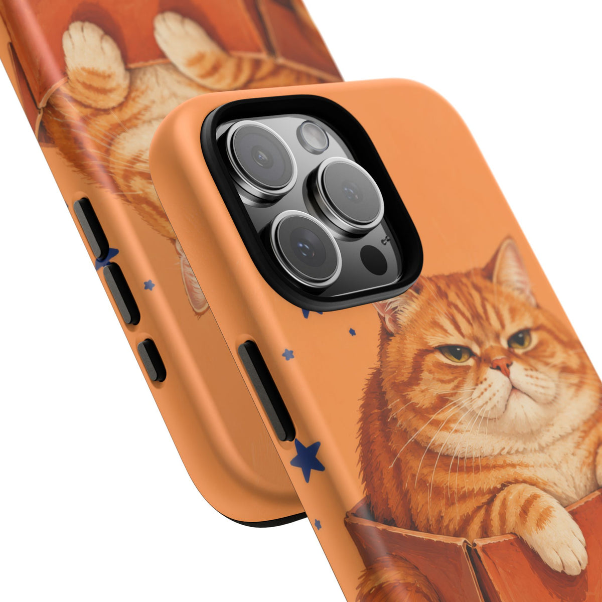 Orange Cat Energy iPhone Tough Case