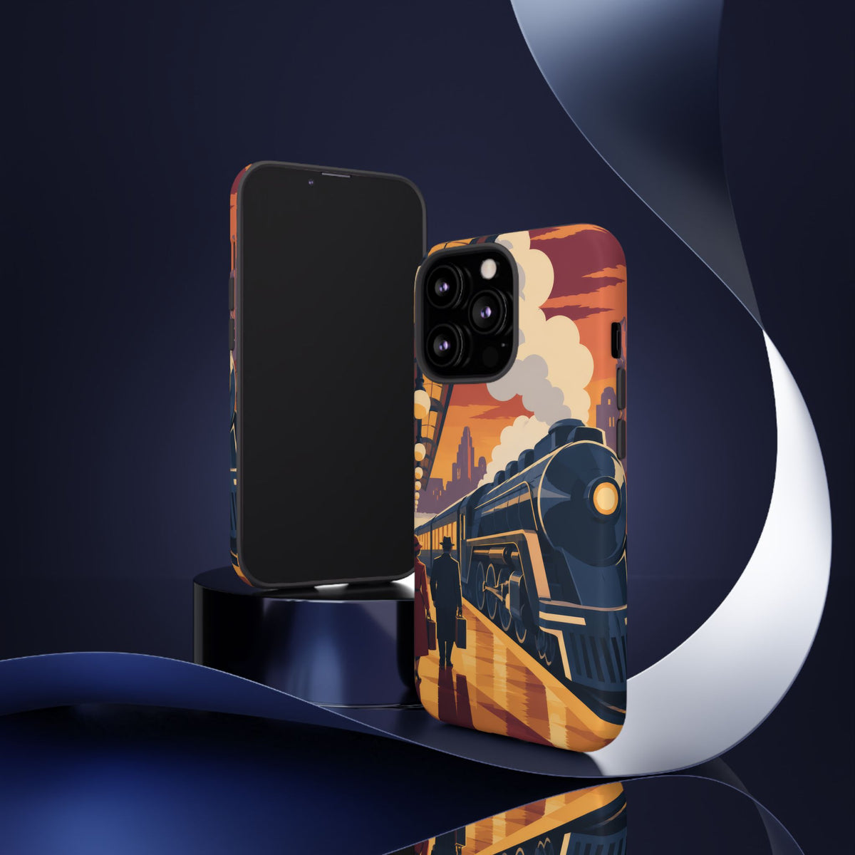 Travel by Train — Night Departure iPhone Tough Case | train travel