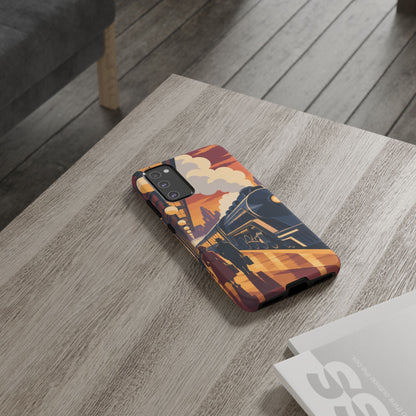 Travel by Train — Night Departure Samsung Galaxy Tough Case | train travel