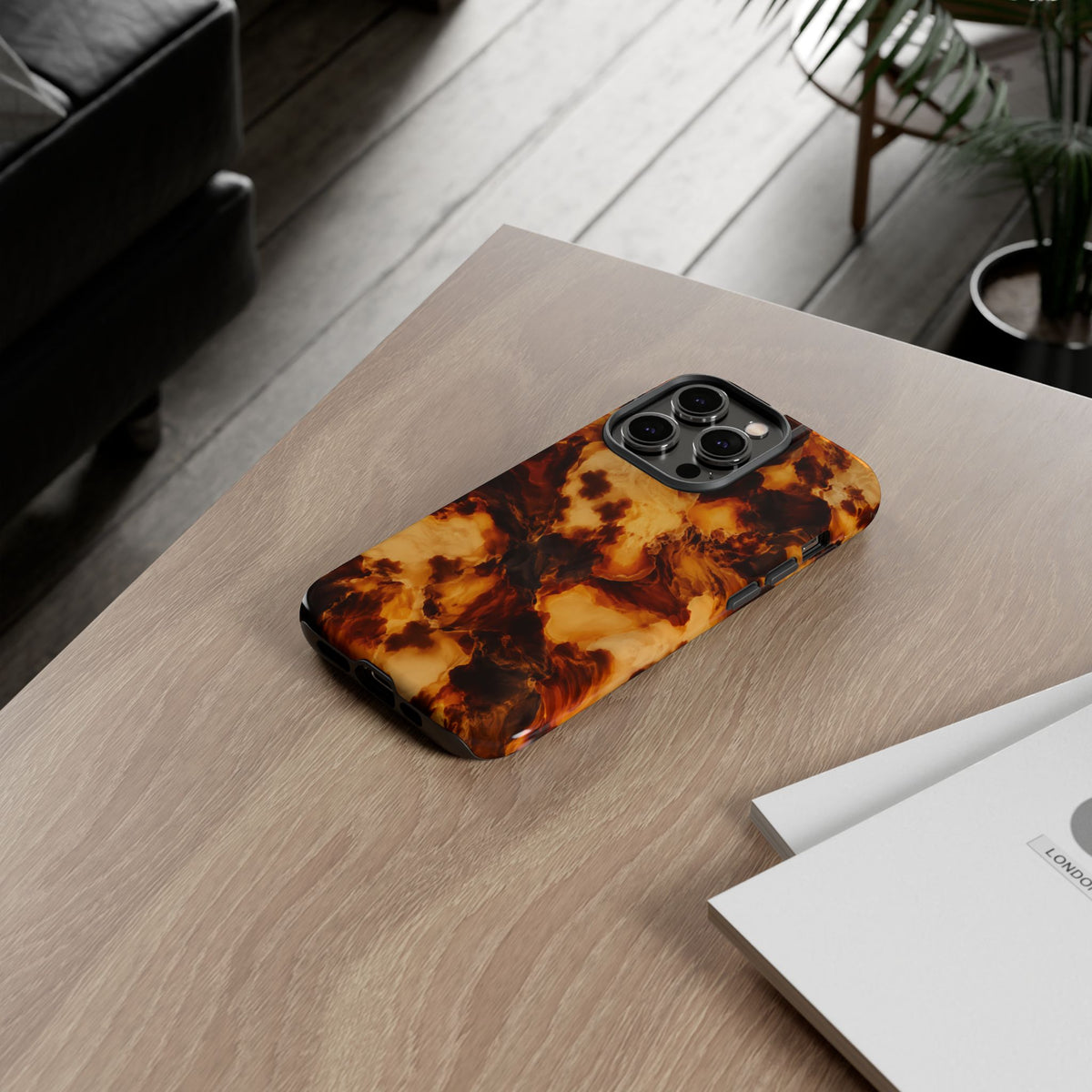 Amber Marble iPhone Tough Case | Amber Mosaic