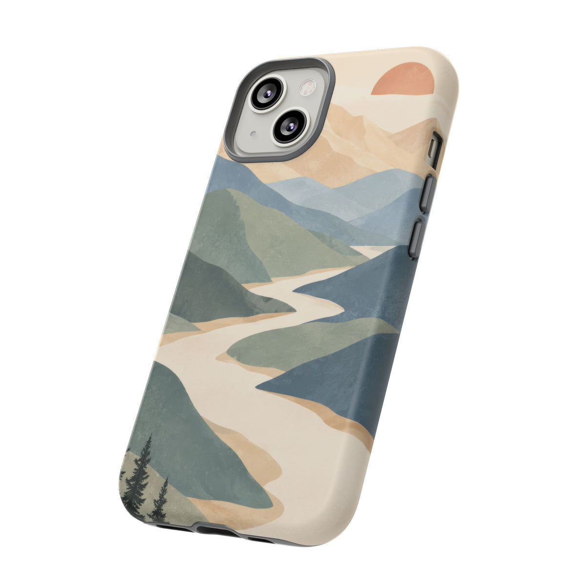Quiet Pass iPhone Tough Case | mountain river