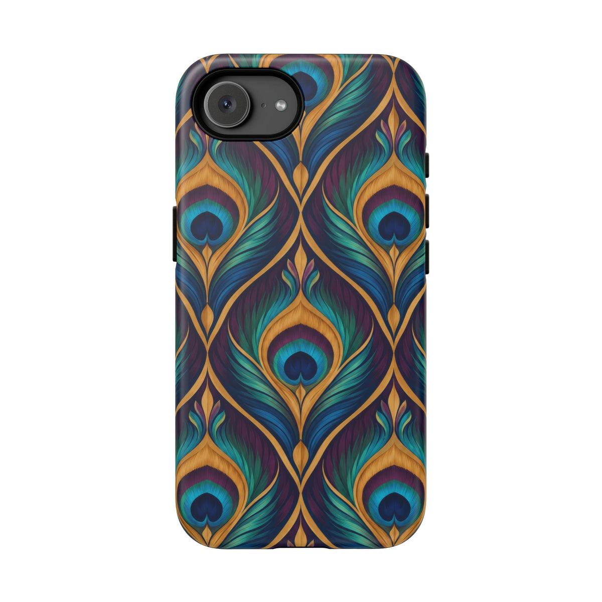 Peacock Nocturne iPhone Tough Case | art deco