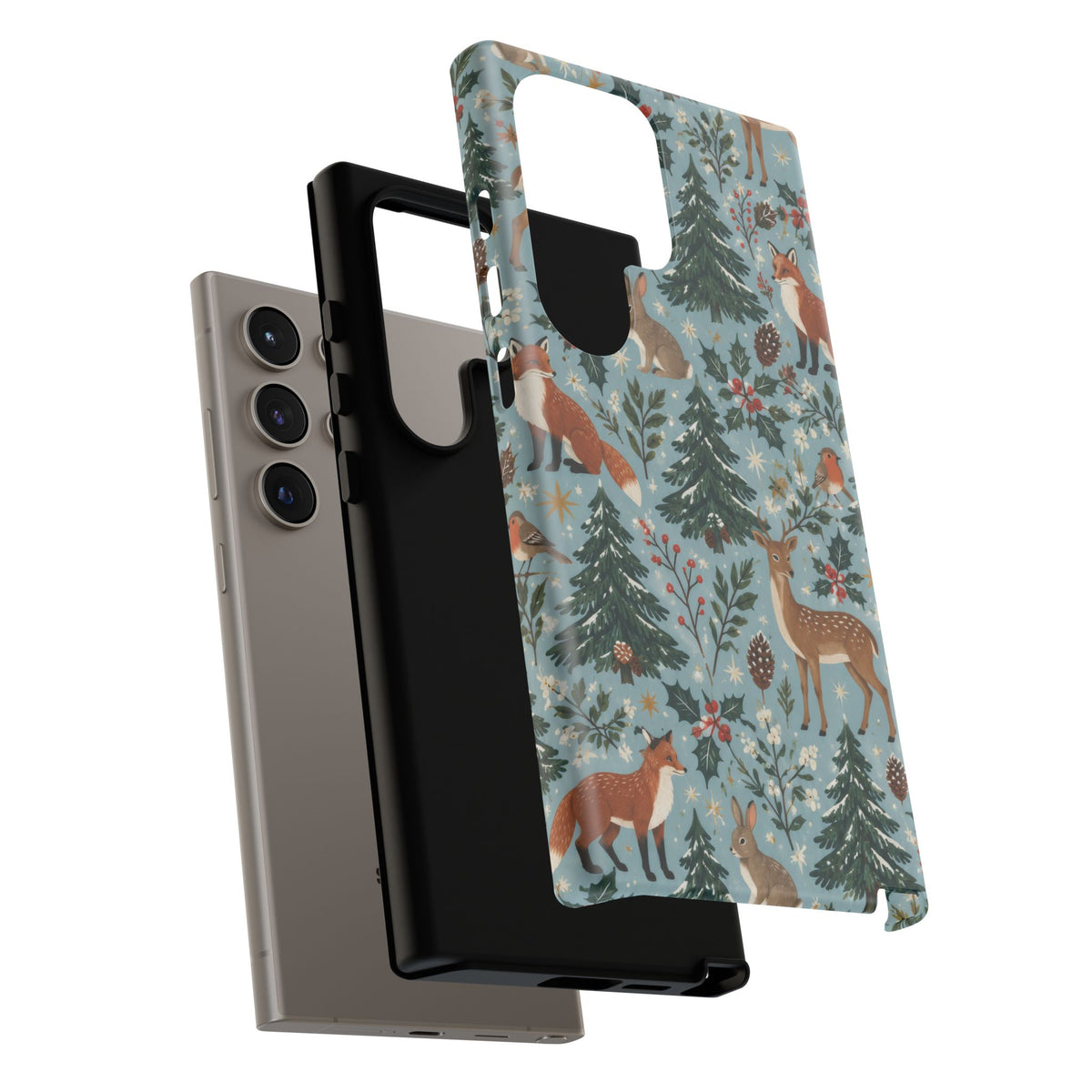 Winter Woodland Gathering Samsung Galaxy Tough Case | woodland christmas