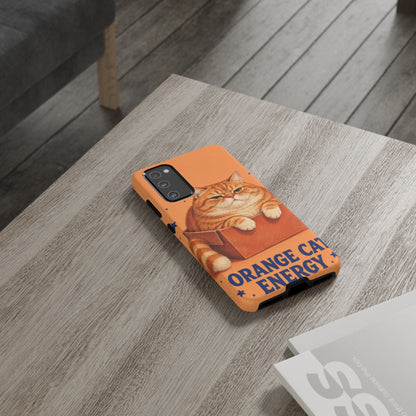 Orange Cat Energy Samsung Galaxy Tough Case