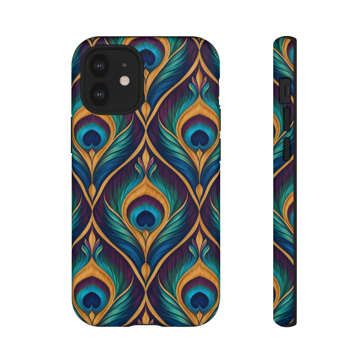 Peacock Nocturne iPhone Tough Case | art deco