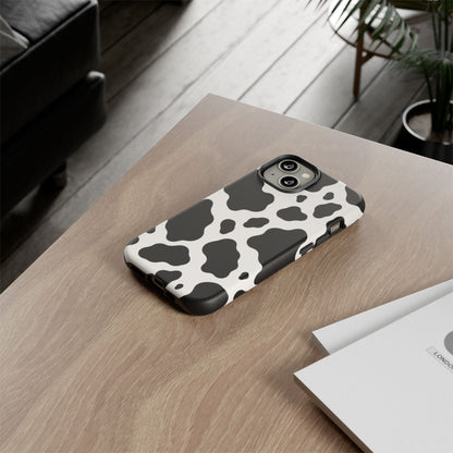 Classic Holstein iPhone Tough Case | Black & White Cow Print