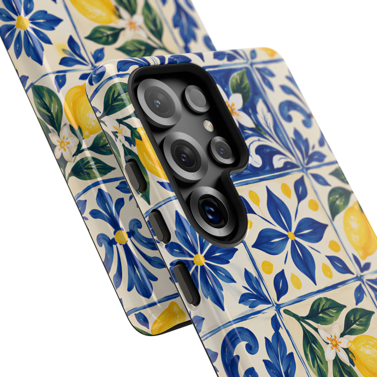 Blue Lemon Tile Samsung Galaxy Tough Case | Azulejo Orchard
