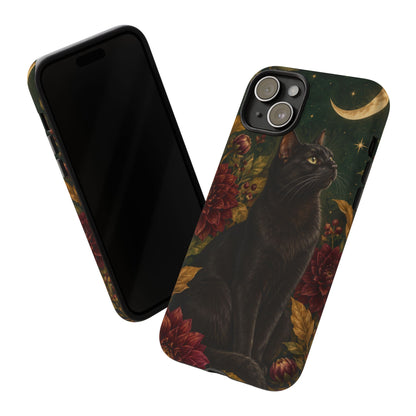 Midnight Familiar iPhone Tough Case | black cat