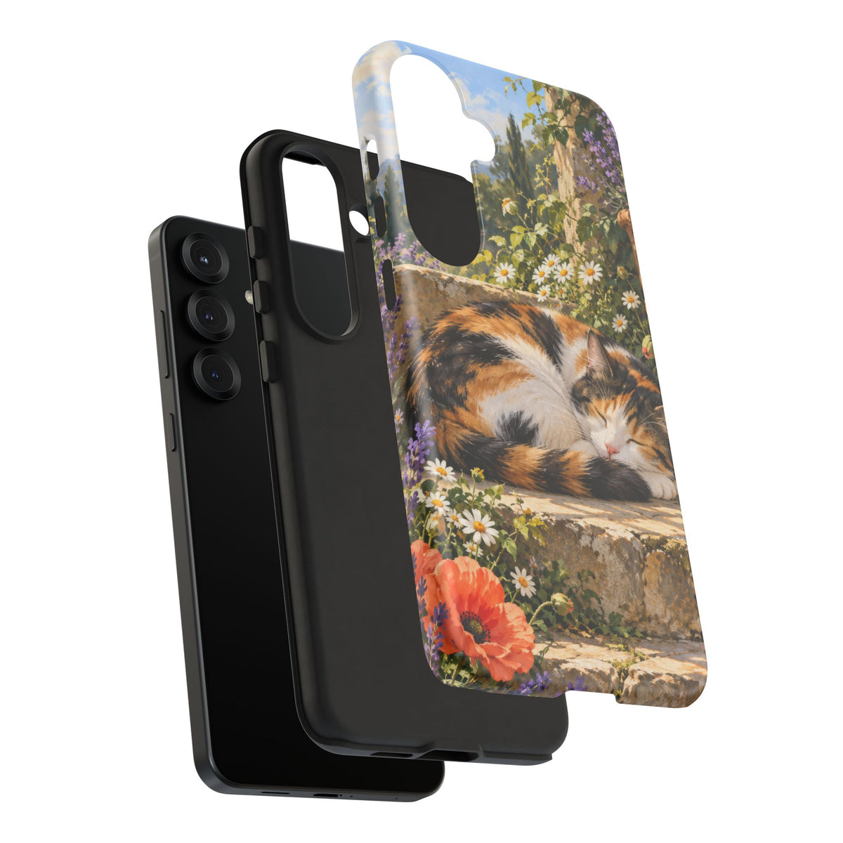 Garden Nap Samsung Galaxy Tough Case | calico cat