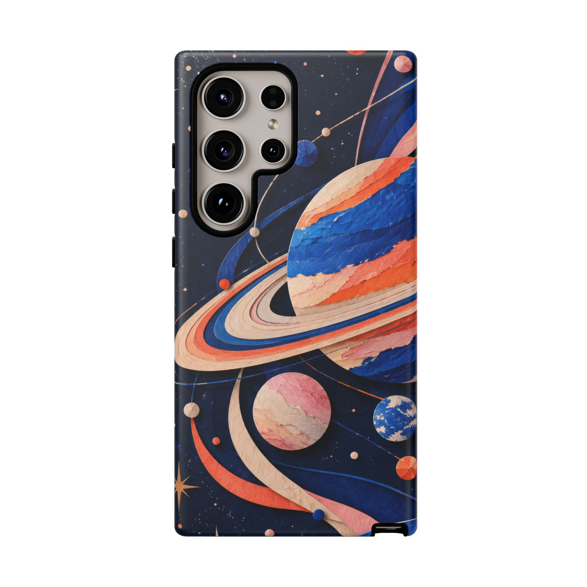 Cosmic Cut Paper Samsung Galaxy Tough Case | modern space
