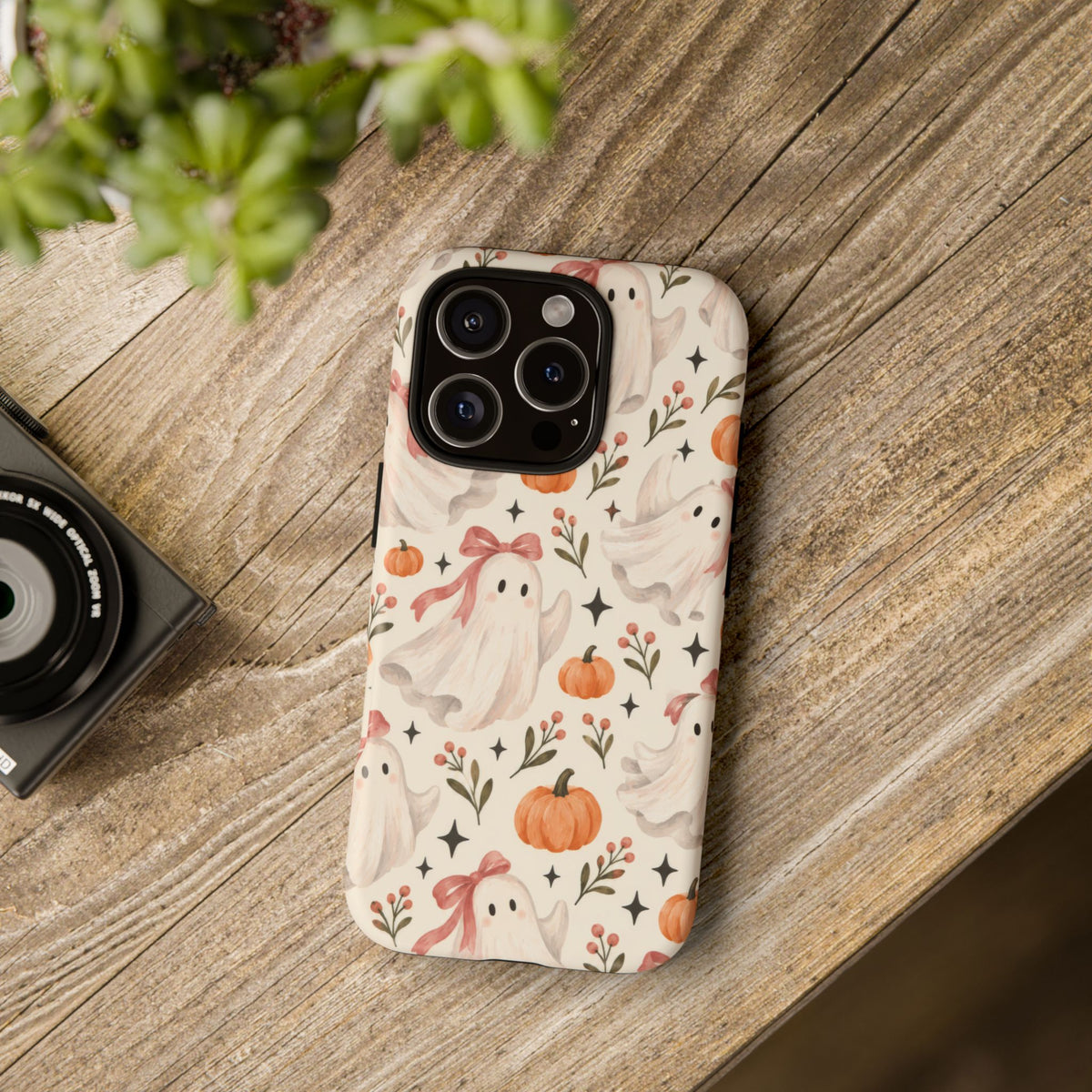 Blush Boo Social iPhone Tough Case | cute ghost