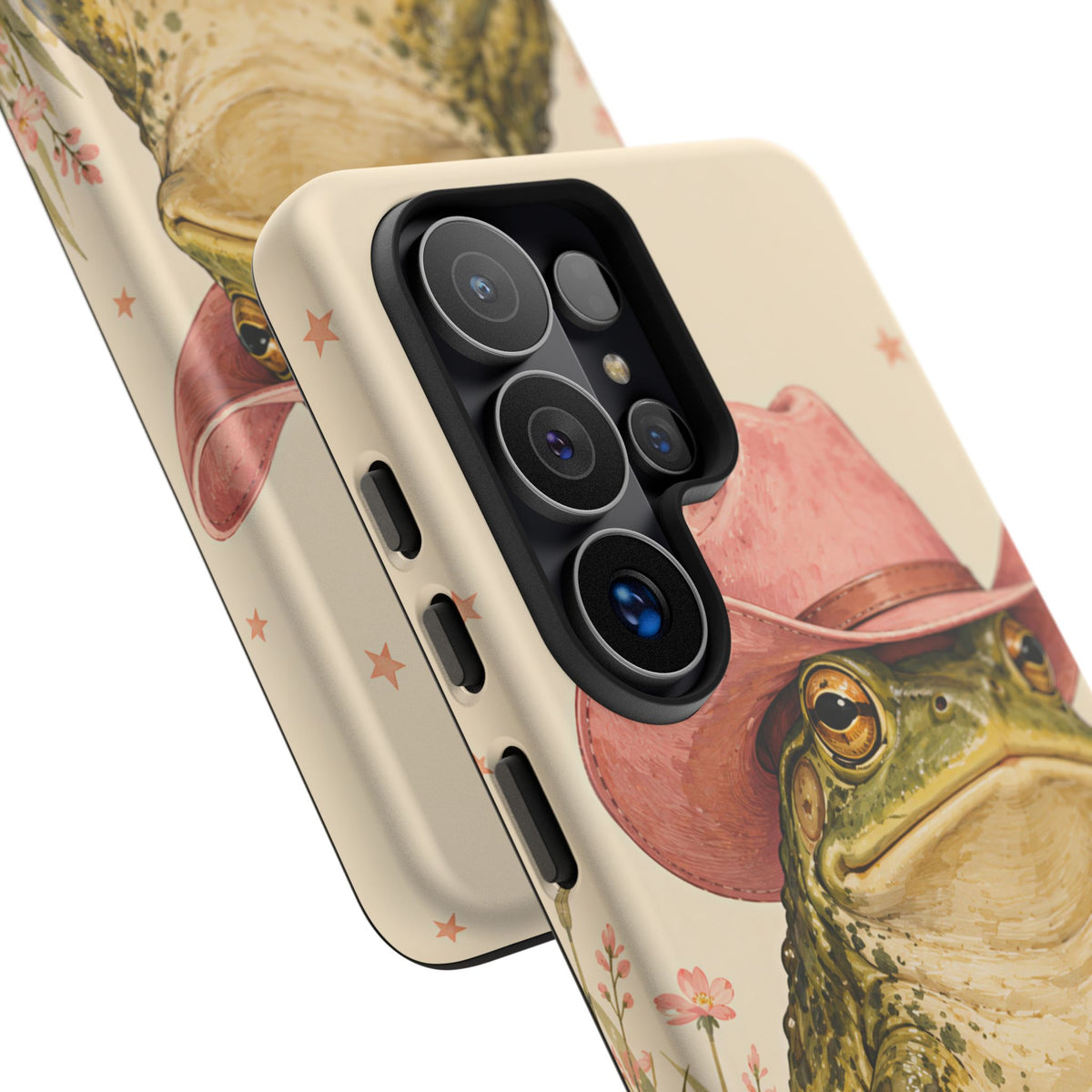 Cowboy Frog Samsung Galaxy Tough Case | Pink Hat Bullfrog