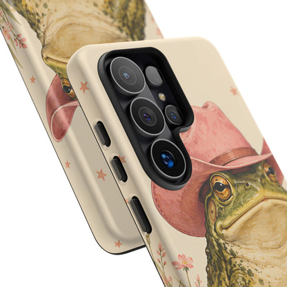 Cowboy Frog Samsung Galaxy Tough Case | Pink Hat Bullfrog